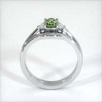 1.06 Ct. Yellowish Green Sapphire Ring, Platinum 950 3