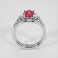 2.16 Ct. Padparadscha Sapphire Ring, 14K White Gold 3