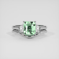 1.72 Ct. Emerald Ring, 18K White Gold 1