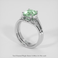 1.72 Ct. Emerald Ring, 18K White Gold 2