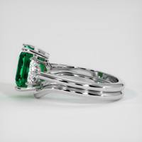 2.82 Ct. Emerald Ring, 18K White Gold 4