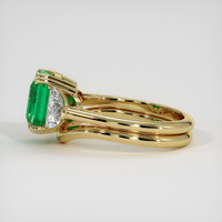 2.91 Ct. Emerald Ring, 18K Yellow Gold 4