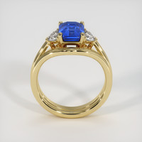 2.60 Ct. Blue Sapphire Ring, 18K Yellow Gold 3