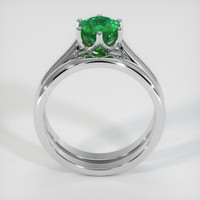 0.87 Ct. Emerald Ring, Platinum 950 3