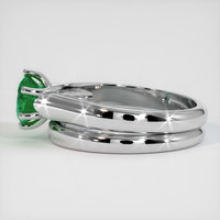 0.87 Ct. Emerald Ring, Platinum 950 4