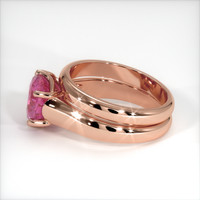 3.31 Ct. Pink Sapphire Ring, 14K Rose Gold 4