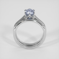 1.94 Ct. Greyish Blue Sapphire Ring, Silver 3