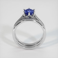 1.12 Ct. Blue Sapphire Ring, 10K White Gold 3