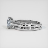 1.18 Ct. Grey Sapphire Ring, 10K White Gold 4