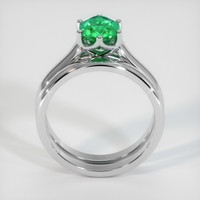1.22 Ct. Emerald Ring, 18K White Gold 3