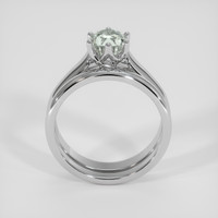 1.79 Ct. Green Sapphire Ring, 18K White Gold 3