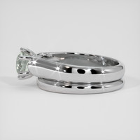1.79 Ct. Green Sapphire Ring, 18K White Gold 4