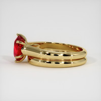 2.13 Ct. Ruby Ring, 10K Yellow Gold 4