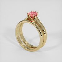 1.03 Ct. Padparadscha Sapphire Ring, 14K Yellow Gold 2
