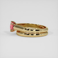 1.03 Ct. Padparadscha Sapphire Ring, 14K Yellow Gold 4