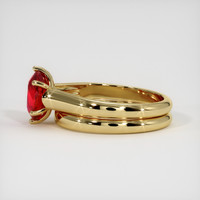 2.13 Ct. Ruby Ring, 14K Yellow Gold 4