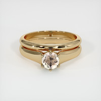 0.66 Ct. Sapphire Ring, 14K Yellow Gold 1