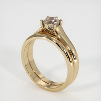 0.66 Ct. Sapphire Ring, 14K Yellow Gold 2