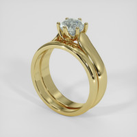 1.79 Ct. Green Sapphire Ring, 14K Yellow Gold 2