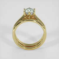 1.79 Ct. Green Sapphire Ring, 14K Yellow Gold 3