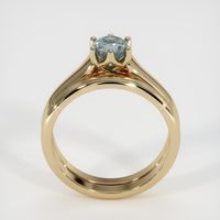 0.68 Ct. Grey Sapphire Ring, 14K Yellow Gold 3