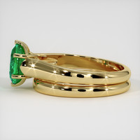 1.22 Ct. Emerald Ring, 18K Yellow Gold 4