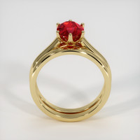 2.13 Ct. Ruby Ring, 18K Yellow Gold 3
