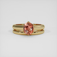 2.00 Ct. Padparadscha Sapphire Ring, 18K Yellow Gold 1
