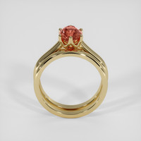 2.00 Ct. Padparadscha Sapphire Ring, 18K Yellow Gold 3