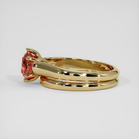 2.00 Ct. Padparadscha Sapphire Ring, 18K Yellow Gold 4
