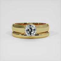 1.79 Ct. Green Sapphire Ring, 18K Yellow Gold 1