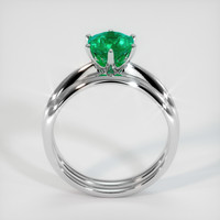 0.94 Ct. Emerald Ring, Platinum 950 3