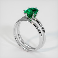 1.62 Ct. Emerald Ring, Platinum 950 2