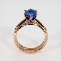 3.10 Ct. Sapphire Ring, 18K Rose Gold 3