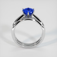 1.26 Ct. Blue Sapphire Ring, 10K White Gold 3