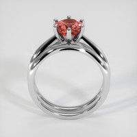 1.67 Ct. Padparadscha Sapphire Ring, 14K White Gold 3