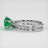 0.94 Ct. Emerald Ring, 18K White Gold 4