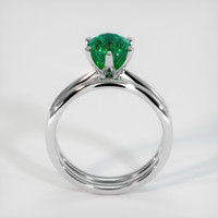 1.29 Ct. Emerald Ring, 18K White Gold 3