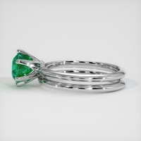 1.29 Ct. Emerald Ring, 18K White Gold 4