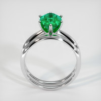 1.82 Ct. Emerald Ring, 18K White Gold 3