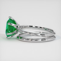 1.82 Ct. Emerald Ring, 18K White Gold 4