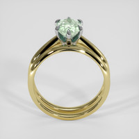 1.77 Ct. Bluish Green Sapphire Ring, 14K White & Yellow 3