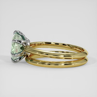 1.77 Ct. Bluish Green Sapphire Ring, 14K White & Yellow 4