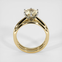 2.54 Ct. Sapphire Ring, 14K White & Yellow 3