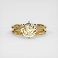 2.54 Ct. Sapphire Ring, 18K White & Yellow 1