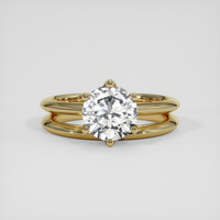 1.53 Ct. White Sapphire Ring, 14K Yellow Gold 1
