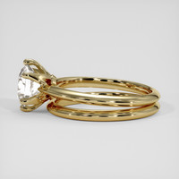 1.53 Ct. White Sapphire Ring, 14K Yellow Gold 4