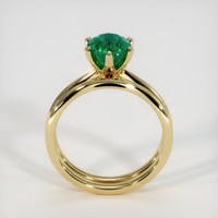 1.29 Ct. Emerald Ring, 18K Yellow Gold 3