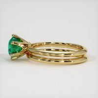 1.29 Ct. Emerald Ring, 18K Yellow Gold 4