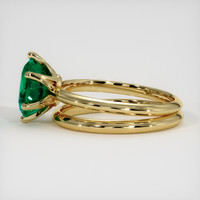 1.62 Ct. Emerald Ring, 18K Yellow Gold 4